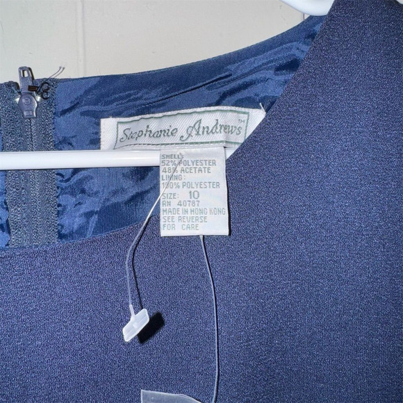 Stephanie Andrew's Women's Size 10 Deadstock Vintage Dress Gold Button Nautical - Picture 4 of 6